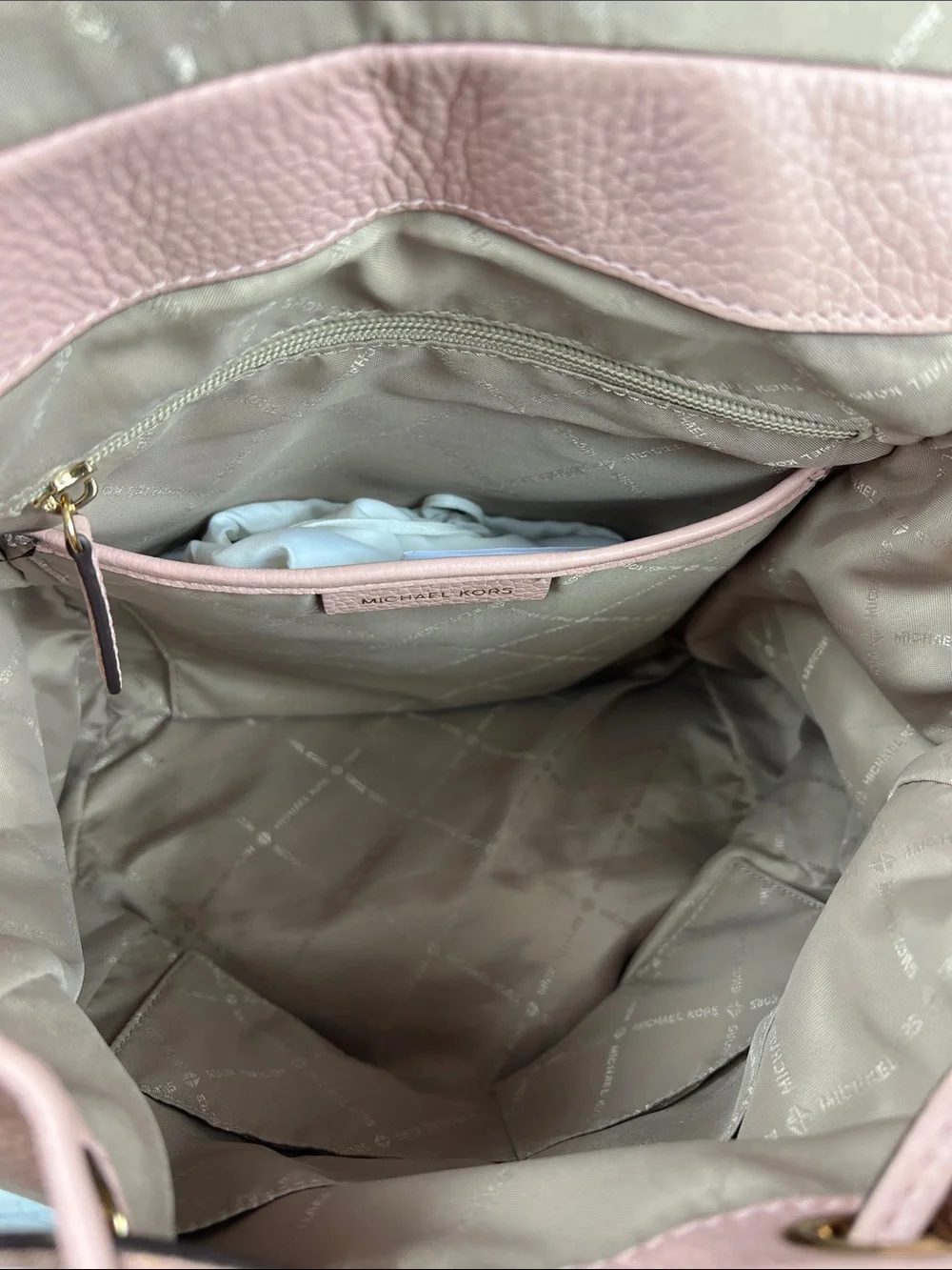 Michael Kors Riley Large Studded Leather Backpack Rose Pink 35F8CRLB7L